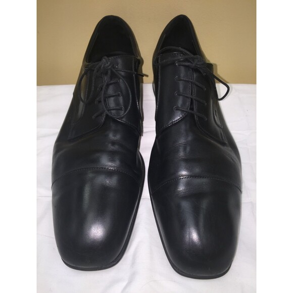 Salvatore Ferragamo 55774 Men Black lace up Oxford  SIZE  9.5 2 E main image 5